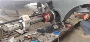 Varjestusmasina kohapealne töötlemine ja remont, kasutage kaasaskantavat liinipuurimismasinat